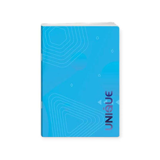Picture of A4 UNIQUE LINED GLUED NOTEBOOK 96PGS BLUE